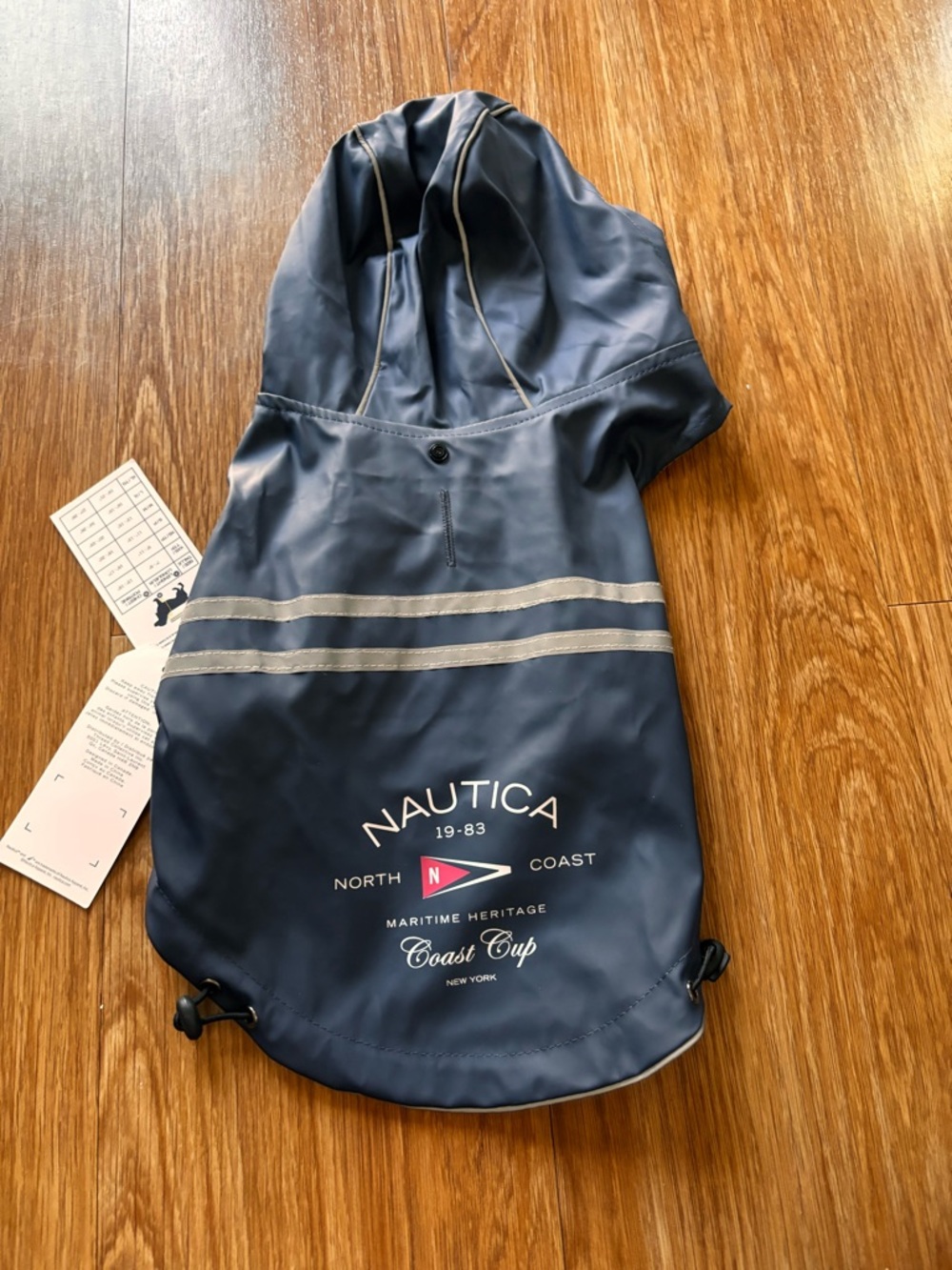 Nautica Navy and Tan Quilted Lined Jacket